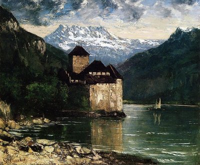 Castello di Chillon da Gustave Courbet